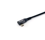 Equip 128891 Cavo USB 2.0 da C a C angolato a 90°, M/M, 1,0 m, PD 100W, nero