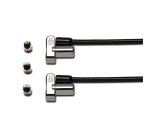 Kensington Universal 3-in-1 Keyed Cable Lock - Twin Lockheads - security cable lock