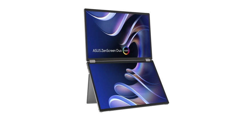 ASUS ZenScreen Duo OLED MQ149CD écran plat de PC 35,6 cm (14") 1920 x 1200 pixels WUXGA Argent