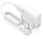 AISENS Cargador Sobremesa GaN 140W, 3x USB-C PD3.1 QC4.0 QC5.0, 1x USB-A QC3.0, Blanco