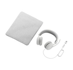 Logitech 981-001617 casque Avec fil Arceau Appels/Musique USB Type-C / USB Type-A Blanc