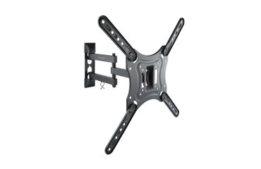 TooQ Soporte Giratorio e Inclinable para Monitor / TV LCD, Plasma de 23”- 55”, con Tres Pivotes, Negro