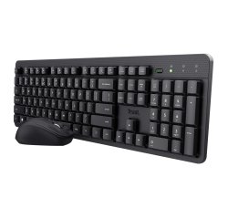 Trust Ody II clavier Souris incluse Bureau RF sans fil AZERTY Français Noir