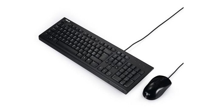 ASUS U2000 tastiera Mouse incluso Casa/ufficio USB QWERTY Italiano Nero