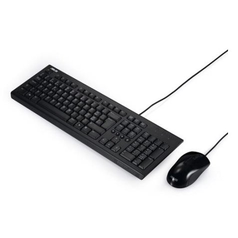 ASUS U2000 keyboard Mouse included Home/Office USB QWERTY Italian Black