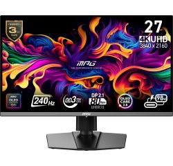 MSI MPG 272URX QD-OLED computer monitor 67.3 cm (26.5") 3840 x 2160 pixels 4K Ultra HD Black