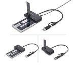 StarTech.com Adaptateur USB-C/USB-A vers M.2 NVMe et SATA 2,5"/3,5", 10 Gbps, Lecteur de Disque dur SSD Externe Sans Outil, B+M/M-Key