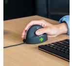 R-Go Tools Souris Ergonomique R-Go HE Break avec logiciel de pause, droiter, grand (longueur de la main > 185 mm), filaire, noir
