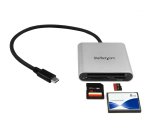 StarTech.com USB 3.0 Flash Memory Multi-Card Reader / Writer with USB-C - SD, microSD, CompactFlash