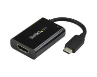 StarTech.com USB C to HDMI 2.0 Adapter with Power Delivery - 4K 60Hz USB Type-C to HDMI Display Video Converter - 60W PD Pass-Through Charging Port - Thunderbolt 3 Compatible - Black