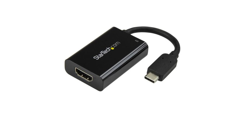 StarTech.com Adaptateur vidéo USB-C vers HDMI 4K 60 Hz avec USB Power Delivery 60 W