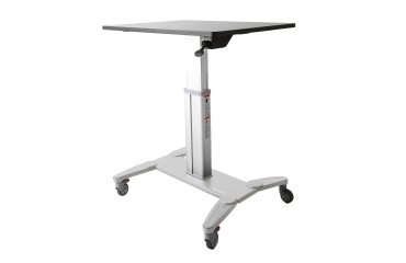 StarTech.com Bureau Mobile Assis-Debout - Poste de Travail Ergonomique à Roulettes - Table Ordinateur Réglable en Hauteur One-Touch - Chariot Informatique pour PC Portable/Ordinateur