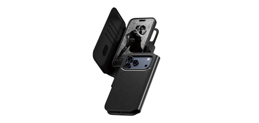 PanzerGlass CARE™ by ® Tango 2-in-1 Wallet Case w. MagSafe iPhone 17 Pro Max Protective Case for Mobile Phones Black Cover
