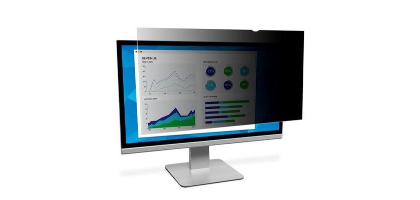 3M PF220W1B filtre anti-reflets pour écran et filtre de confidentialité 55,9 cm (22") Moniteur Filtre de confidentialité sans bords pour ordinateur
