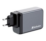 Verbatim GNC-240 GaN Charger 240W with 1 x USB-C 140W /1 x USB-C 100W / 1 x USB-C 65W / 1 x USB-A QC 3.0 (EU/UK/US)