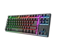 Trust Gaming GXT 831 Thado TKL clavier FR sans fil +USB AZERTY Français Noir