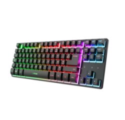 Trust Gaming GXT 831 Thado TKL clavier FR sans fil +USB AZERTY Français Noir