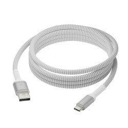 dbramante1928 CB25ACGR7118 câble USB USB 2.0 2,5 m USB A USB C Blanc