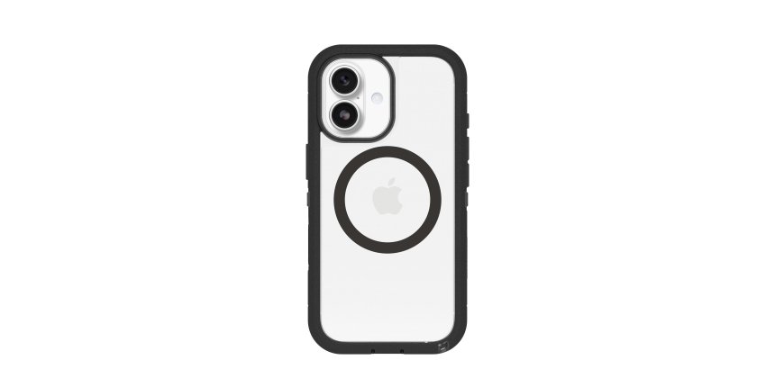 OtterBox Defender Pro XT Clear Series pour Apple iPhone 17, transparente/noir - produits livrés sans emballage