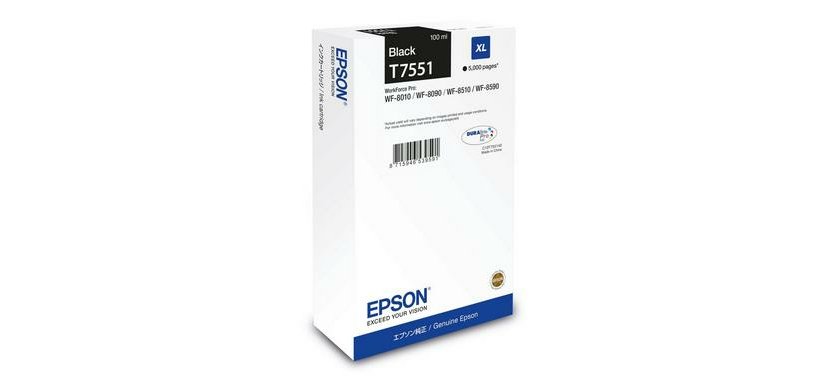 Epson C13T75514N cartouche d'encre 1 pièce(s) Original Rendement élevé (XL) Noir
