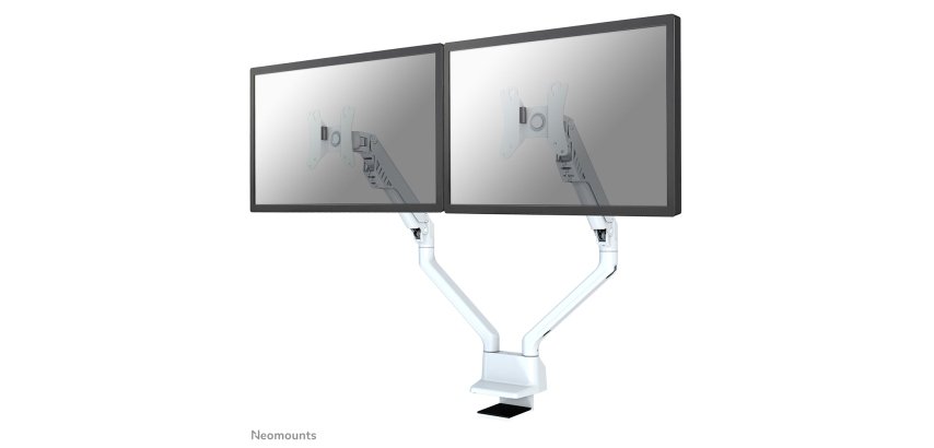 Neomounts FPMA-D750DWHITE2 Support d'écran à fixer 10-32" - ressort à gaz - Topfix - arrêt 180°