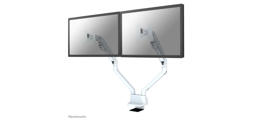 Neomounts FPMA-D750DWHITE2 Support d'écran à fixer 10-32" - ressort à gaz - Topfix - arrêt 180°