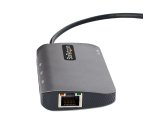 StarTech.com Adaptador Multipuertos USB C, de Vídeo HDMI de 4K y 60Hz, Hub USB-A 3.2 de 3 Puertos de 5Gbps, Entrega de Alimentación PD de 100W, GbE, Docking Station de Viajes