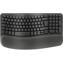 Logitech Wave Keys for Business clavier Bureau RF sans fil + Bluetooth QWERTZ Suisse Graphite