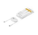 StarTech.com 6 foot (2m) Durable White USB-C to Lightning Cable - Heavy Duty Rugged Aramid Fiber USB Type C to Lightning Charger/Sync Power Cord - Apple MFi Certified iPad/iPhone 12