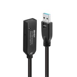 Lindy 43376 câble USB USB 3.2 Gen 1 (3.1 Gen 1) 10 m USB A USB C Noir