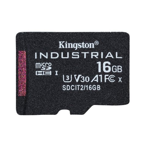 Kingston Technology Tarjeta 16GB microSDHC Industrial C10 A1 pSLC paquete individual sin adaptador