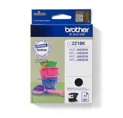 Brother LC221BK inktcartridge 1 stuk(s) Origineel Zwart