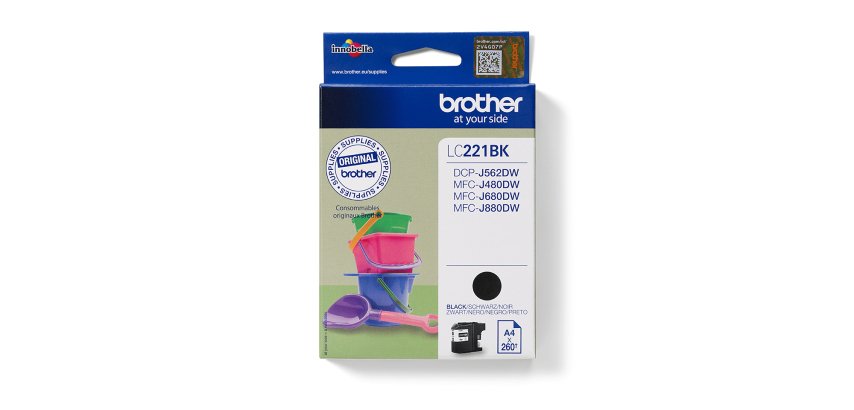 Brother LC221BK ink cartridge 1 pc(s) Original Black