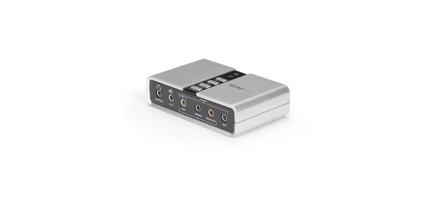 StarTech.com Carte Son USB 7.1 - Carte Son Externe pour Ordinateur Portable avec Audio Numérique SPDIF - Carte Son pour PC - Argent