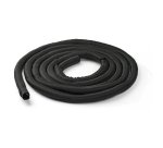 StarTech.com Gaine Cache-câbles de 4,6 m - Film en Matériau Torsadé Flexible - Gaine Extensible Diamètre 2.5-3.8 cm - Cache-câbles en Polyester - Noir