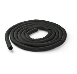 StarTech.com Funda de 4,6 m para Gestión de Cables - Cubierta Flexible Rizada para Cables - Manga Expandible con Diámetro de 2,5 a 3,7cm - Gestor Protector de Poliéster para Cableado - Organizador de Cableado - Negro