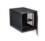 StarTech.com Armadio Rack 19" 12U a 4 Montanti, Server Rack 19 pollici Mobile con Ripiano 1U e pannelli laterali romovibili con serratura. Rack Dati con Profondità Regolabile