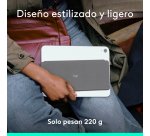 Logitech Keys-To-Go 2, teclado inalámbrico portátil para iPad con tapa integrada, estilizado y compacto, para iPad, iPhone, Mac y Apple TV, para alternar fácilmente entre dispositivos, Grafite