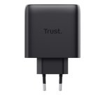 Trust Maxo Cargador GaN USB-C de 65 W - Negro