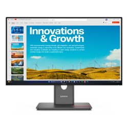 Lenovo ThinkVision P24QD-40 écran plat de PC 60,5 cm (23.8") 2560 x 1440 pixels Quad HD LCD Noir