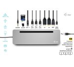 i-tec USB-C Metal Ergonomic 3x 4K Display Docking Station with Power Delivery 100 W + Universal Charger 100 W