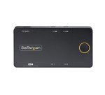StarTech.com C2-H46-UC2-PD-KVM commutateur écran, clavier et souris Noir