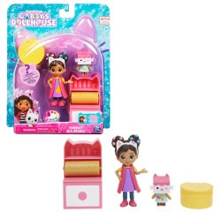 Gabby's Dollhouse , Mini set Studio d’arte, con Gabby e Baby Scatola, giochi per bambini dai 3 anni in su