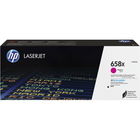 W2003X HP CLJM751 Toner Magenta Hoge Capaciteit  HP658X 28.000pag. Hoge Capaciteit