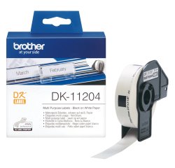 Brother DK-11204 nastro per etichettatrice Nero su bianco