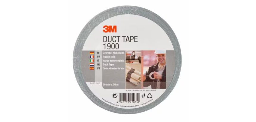 3M 1900S50 50 m Synthetic rubber Silver