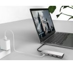 Conceptronic HUBBIES16G hub di interfaccia USB 3.2 Gen 2 (3.1 Gen 2) Type-C 10000 Mbit/s Grigio
