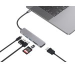 Conceptronic DONN02G base para portátil y replicador de puertos USB 3.2 Gen 1 (3.1 Gen 1) Type-C Aluminio