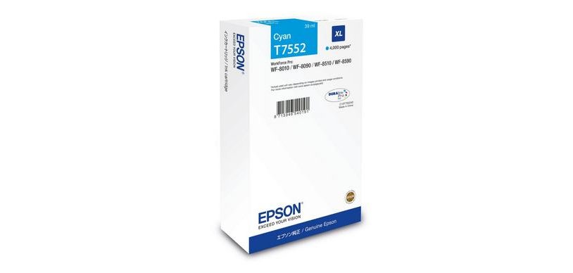 Epson C13T75524N cartouche d'encre 1 pièce(s) Original Rendement élevé (XL) Cyan