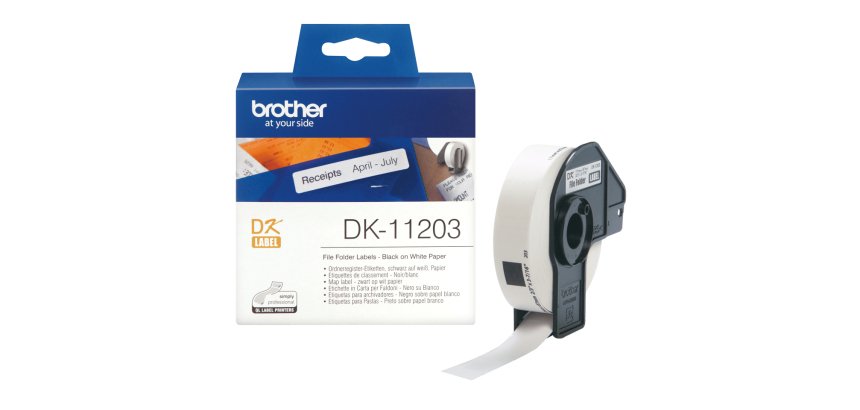 Brother DK-11203 nastro per etichettatrice Nero su bianco